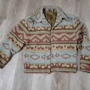 Vintage women's western Aztec wool jacket medium
